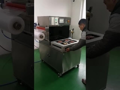 máquina de embalagem da pele do vácuo de Tray Sealing Machine Meal 450KG do alimento de 100m3 H