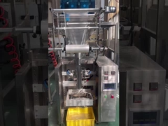 Máquina de embalagem de saquetes de arroz/granos/nozes/frutas totalmente automática com pesadora elétrica de 4 cabeças