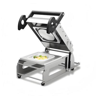 304 Stainless Steel Manual Tray Sealer FR190YE with Compact Design and 1 Year Warranty for Food Packaging