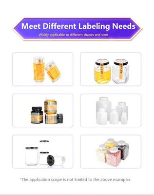 Fully Automatic Chili Sauce Hexagonal Bottle Labeling Machine CH-302D Honey Bottle Plastic Bottle Vertical Labeling Machine