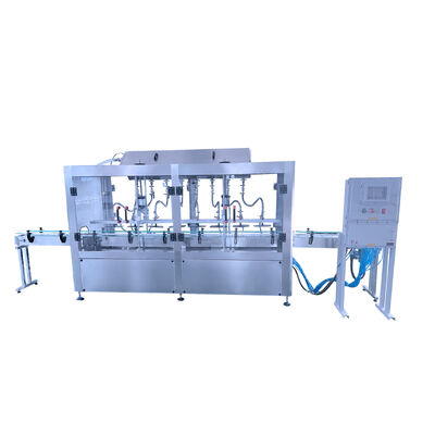 Manufacturer Customized Full-automatic Self Flow Eight Head Explosion-proof Filling Machine CH-GZ800 Screw Cap Labeling Production Line