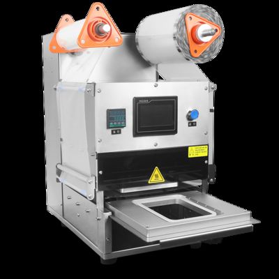 Seladora de Bandejas de Alimentos Totalmente Automática DF250TA-E, Plástico Elétrico a Gás, Embalagem Ordinária