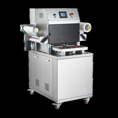 Máquina de vedação de embalagens MAP de vácuo totalmente automática DQ330VSL com aço inoxidável 304