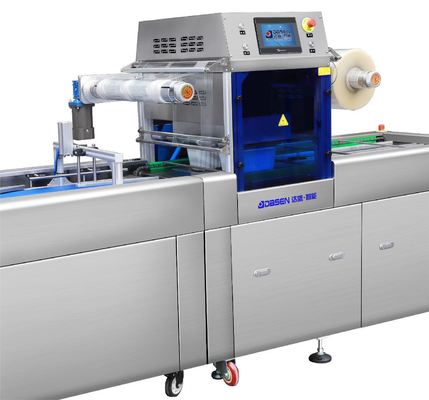 Automatic Continuous Vacuum Skin Airflow Displacement Chain Plastic Tray Sealer DQ630AT-VS High Quality Tray Sealer Machine