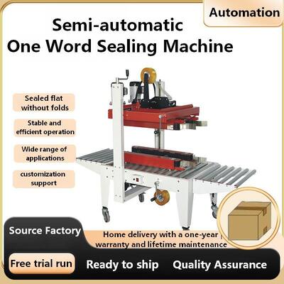 Semi-automatic Carton Packaging Machine Carton Tape Machine Straight-Type Automatic Carton Sealing Machine FX001 Manual Fluting