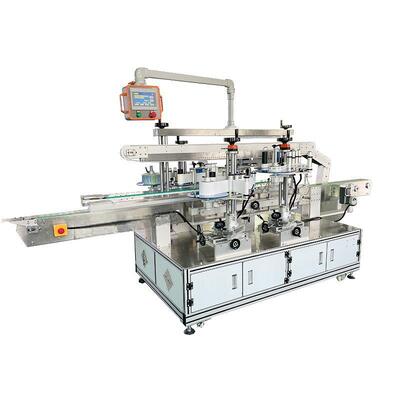 Manufacturer Customized CH-902F Fully Automatic Four Head Double Side Metal Toolbox Adhesive Sticker Front and Back Labeling Machine