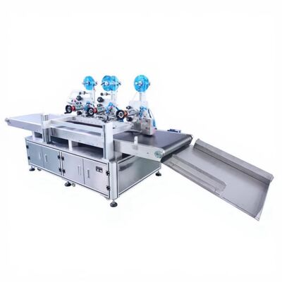 Máquina de corte de adesivos para caixas de papelão com três cabeças CH-609F, fácil de rasgar, fita dupla face